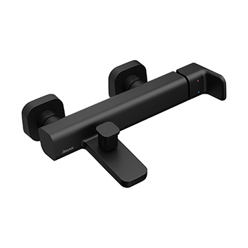 Badewannenarmatur 10° Free black