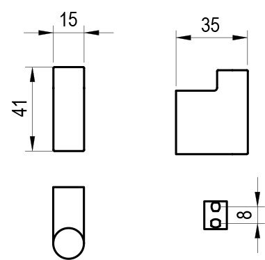 Handtuchhaken Chrome II