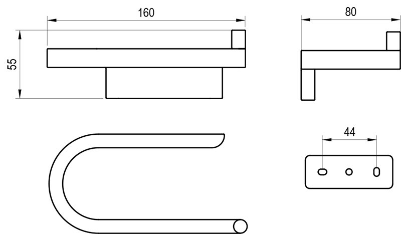 Toilettenpapierhalter Chrome II