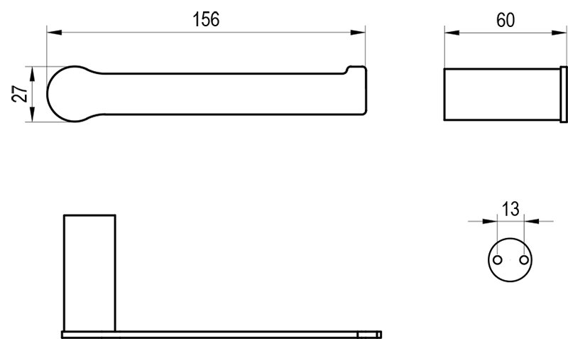 Toilettenpapierhalter Fold FN 400