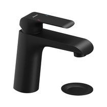 Flat black Waschbecken-mit Ablaufgarnitur Click-Clack