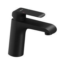Flat black Waschbecken-Einlocharmatur ohne Ablauf
