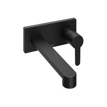 Einhand- Waschtisch Wandbatterie Puri black