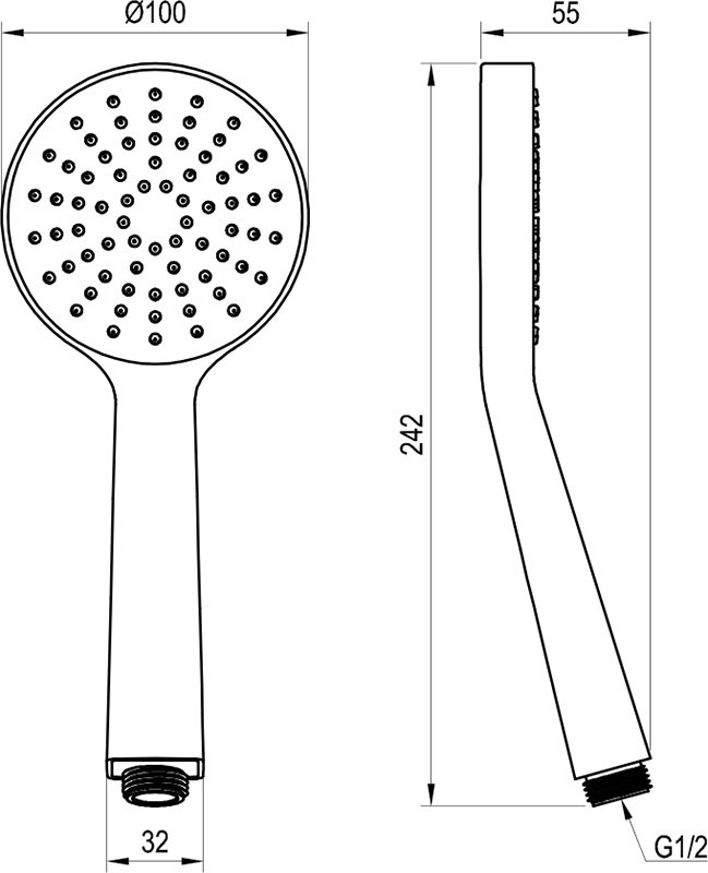 Handbrause Flat S