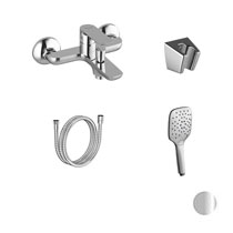 Wannen-Wandarmatur Classic CL 022 mit Duschset