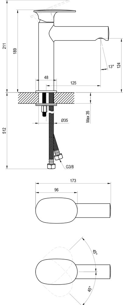 Waschbeckenarmatur Spring SG 012.00