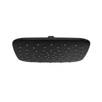 Schwarze Kopfbrause ABS quadratisch