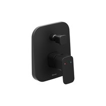 Schwarze Unterputzarmaturen 10° Free black mit Schalter