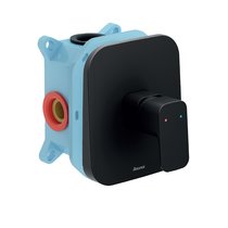 Schwarze Unterputzarmaturen 10° Free black für R-Box, ohne Schalter