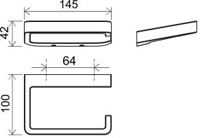 Toilettenpapierhalter 10°