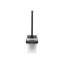 Schwarzer Toilettenbürstenhalter mit Toilettenbürste 10° black