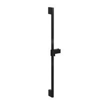 Schwarze Brausestange mit verschiebbarem Brausehalter 70 cm