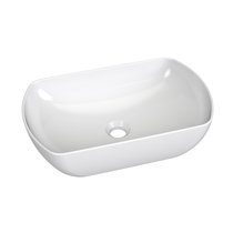 Keramik-Aufsatzwaschbecken Uni 500 O Slim