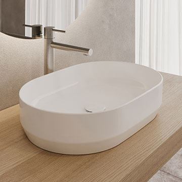 Keramik-Aufsatzwaschbecken Zeta