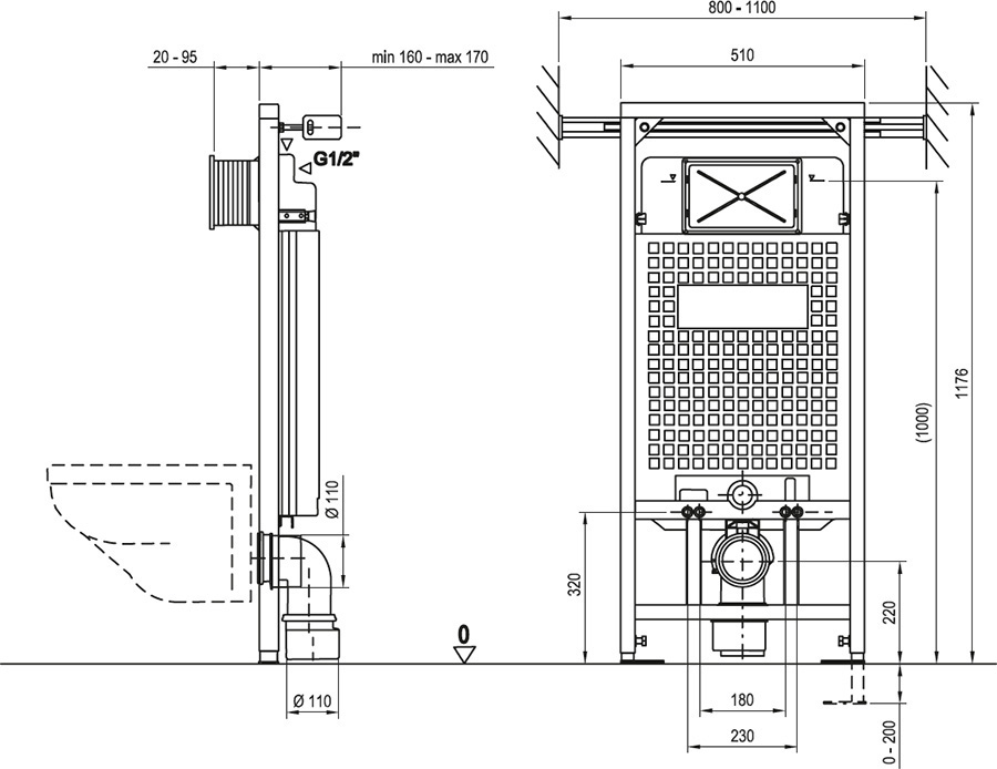 Distanzstütze für system G