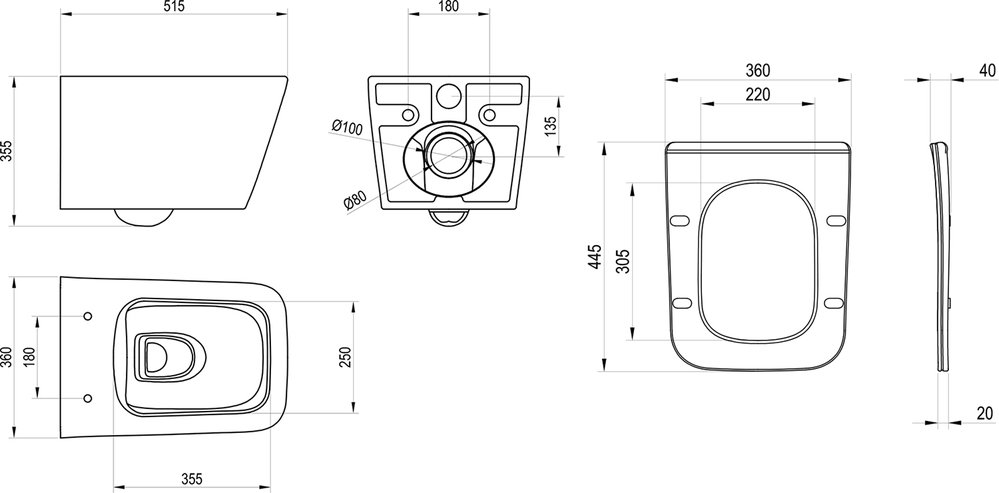 WC-Set Natural RimOff