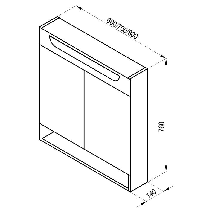 Spiegelschrank MC Classic II 600/700/800