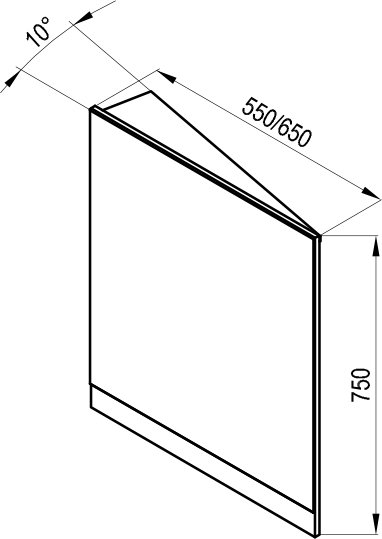 Eckspiegel 10°